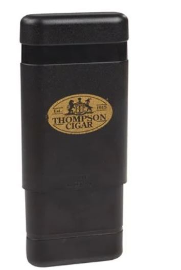 ACCESSORIES 3 Finger Black Telescoping Cigar Case fits up to sizes
