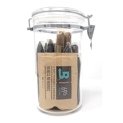 ACCESSORIES Cigar Jar, acrylic, holds 10 cigars and humidification.