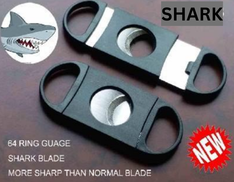 ACCESSORIES Cutter SHARK, 64 ring gauge, Shark blade cigar cutter. More sharp than your average cutter