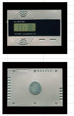 ACCESSORIES Digital Hygrometer Easy-set calibration Thermo-hygrometer of easy-carry card style L89.5mm x W58mm x Th7.8mm ON/ OFF and C/F buttons SIDE slide switch to INCREASE or DECREASE the humidity Humidity acc