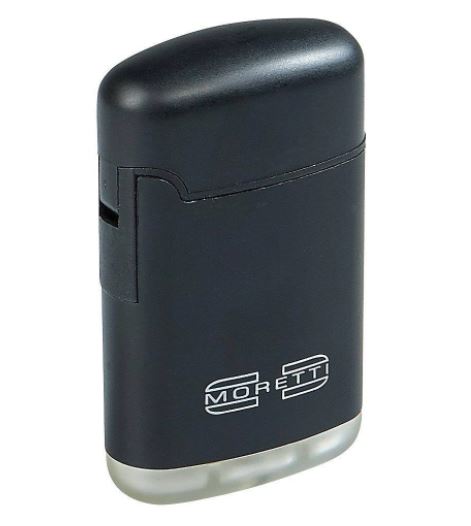ACCESSORIES Moretti Spark torch Lighter /single torch / colour: black / visible gas tank window