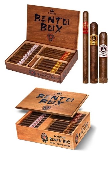 PUNCH Punch Bento Box Ltd Ed. 42 count cigar sampler + cigar rest *Punch Egg Roll *Punch Chop Suey *Punch Kung Pow!