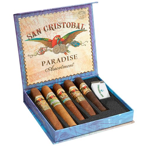 SAN CRISTOBAL San Cristobal Paradise Assortment 5 Cigars + lighter